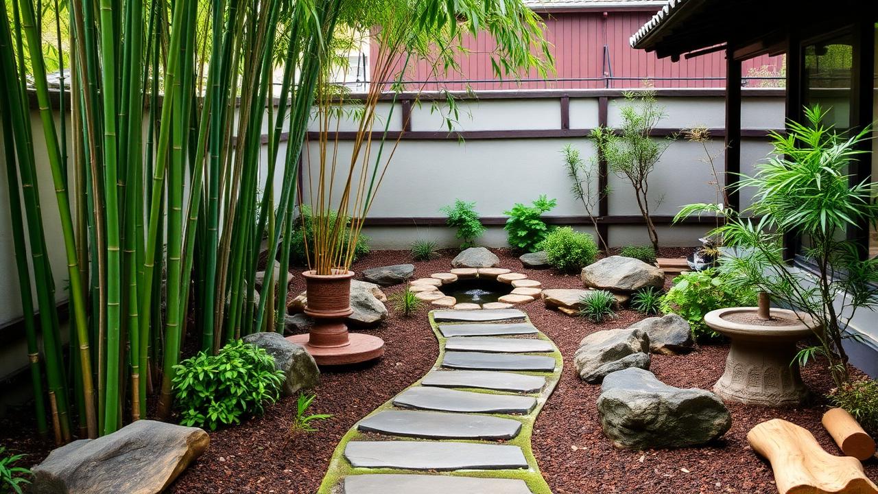 Спокійний сад для медитації